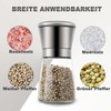 BESTDIN Salt and Pepper Mill Set of 2 with Manual