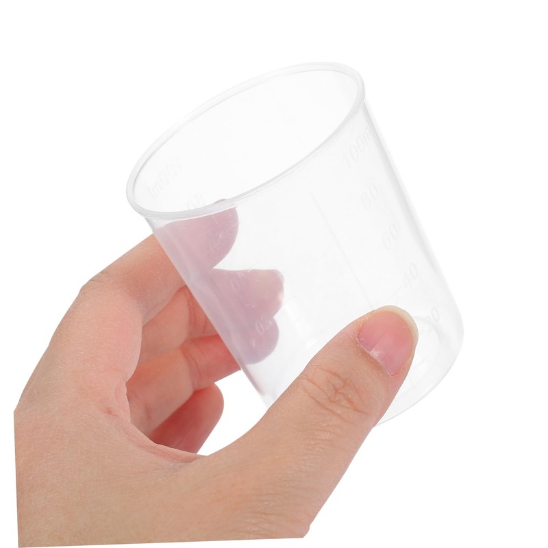 CHILDWEET 30Pcs Measuring Beakers Transparent Graduated Cups for Laboratory Kitchen