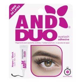 And Duo Pegamento Pestañas Transparente Sin Látex -agua 9gr Color Negro