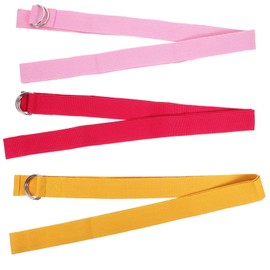 BESPORTBLE 3pcs Yoga Strap for Stretching and Flexibility Inelastic Exercise Band for and Gym Use