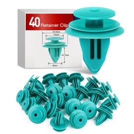 Nilight 40PCS Trim Door Panel Retainer Clips, Car Push Fastener Clips for Corolla Camry Sequoia Tundra Tacoma, Replace 90467-10188,90467-A0005 9mm Hole 2 Years Warranty