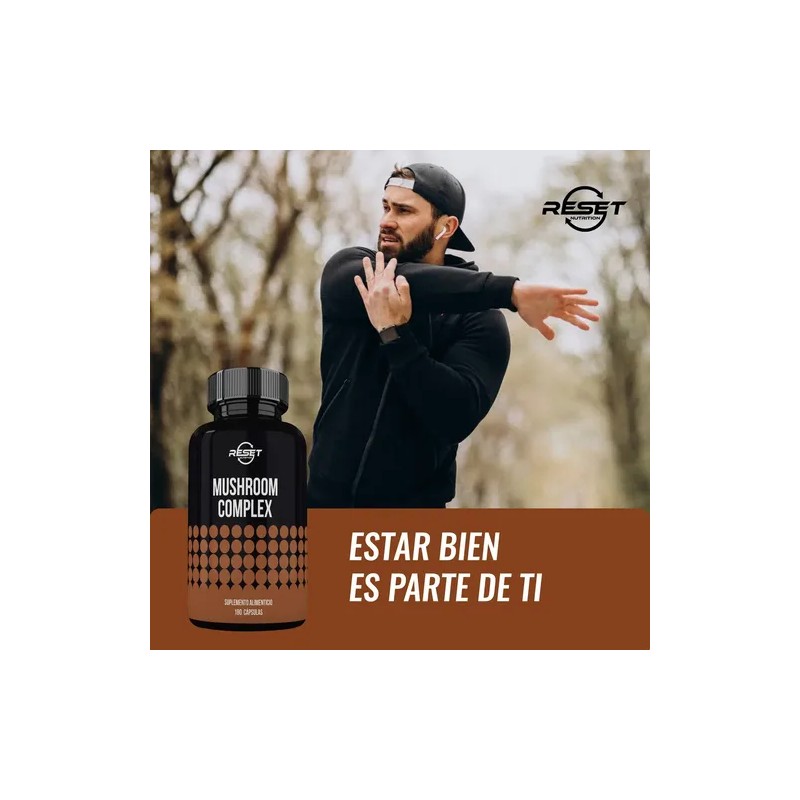 Reset Nutrition Complejo De Hongos Energía Memoria 180 Cáps Sabor