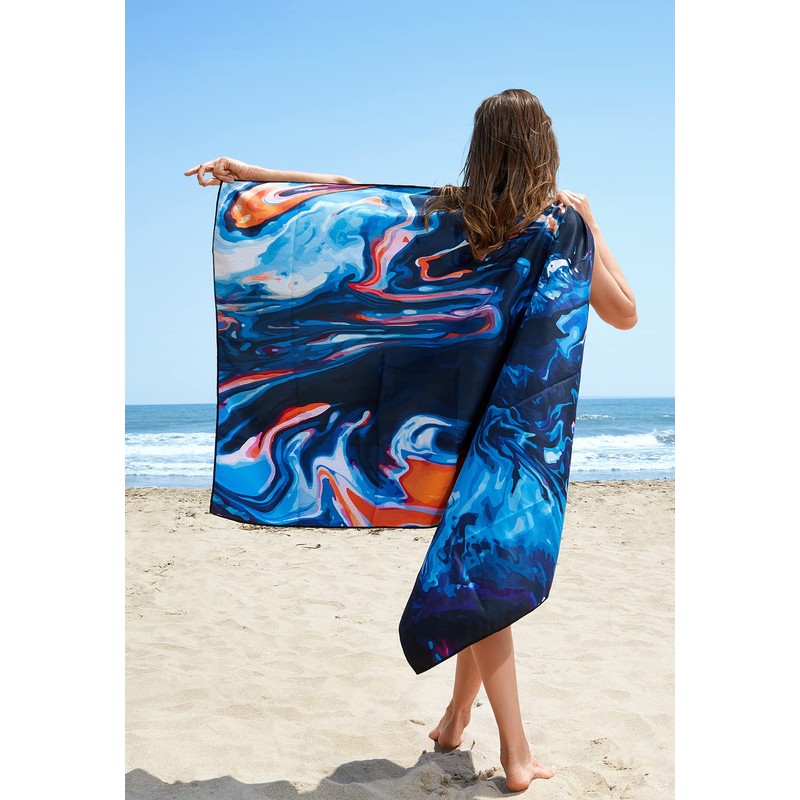 DARCHEN Microfiber Beach Towels Oversize Quick Dry Towel[1 or 4
