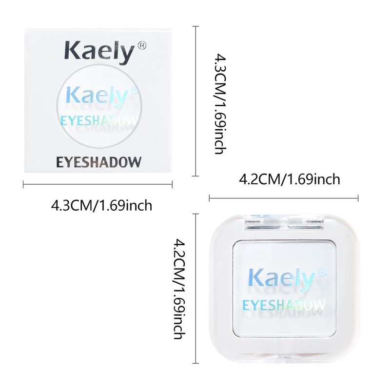 FeiCuiYun Matte Singe Eye Shadow Palette Makeup, Matte White Monochrome