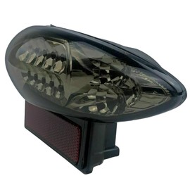 iTobest Taillight - Integrated LED Tail Brake Turn Signal Light Compatible with Suzuki Hayabusa GSX1300R 1999-2007(Smoke) MD042-2-BK-2