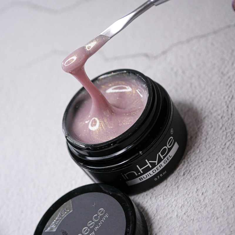 IN.HYPE UV/LED Camouflage Builder Gel for Nail Extension/Strengthening (Shimmer Nude)