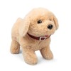 Tobar Animigos Flipping Labrador Puppy Electronic Soft Dog Toy,White,Small