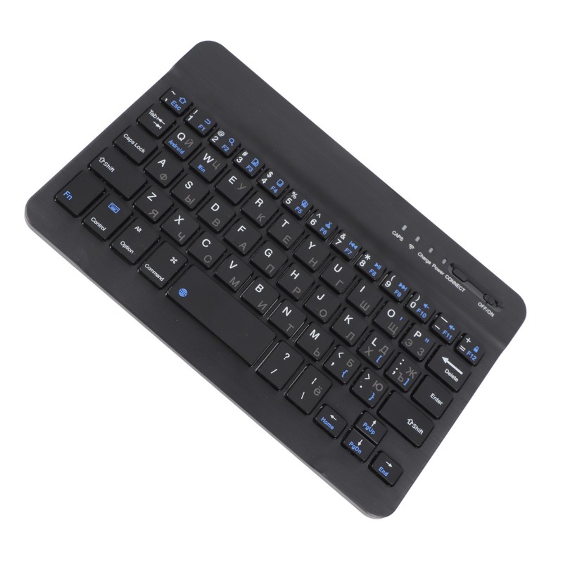 7 Inch Rechargeable Ultra Thin Russian Wireless Bluetooth Keyboard for