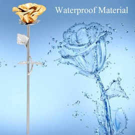 Imrsanl Rose Flower Keepsake Urns for Human Ashes - Memorials Urn Locket - Long-Stem Colorful Rose Flower Cremation Urns - Funeral Urn for Ashes Adult Cremation Keepsake for Ashes