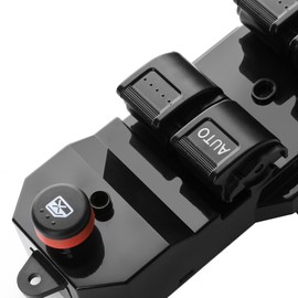 SOAESCN 2001-2002-2003-2004-2005 Honda Civic Driver Side Master Power Window Switch, Honda Civic Door Lock Switch Button Control, 35750S5AA01ZA, 35750S5AA02ZA, 35750S5A305ZA, 1S7279, DS2394, 901602