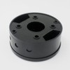 Junction Box, Black Plastic with Accessories, Diameter: 70 mm X