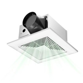 Amico Bathroom Exhaust Fan, 80 CFM, 0.8 Sones, Easy & Quiet Bathroom Fan, No Attic Access Needed, Ceiling Retrofit Ventilation Fans, ETL & FCC Certified