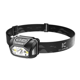 klarus HM1 IPX6 Waterproof Rechargeable Headlamp with Motion Sensor, 70 Hours Long Battery Life, Full Charge in 2.5 Hours, 440 Lumens Consistent Output, Shock and Drop Resistant