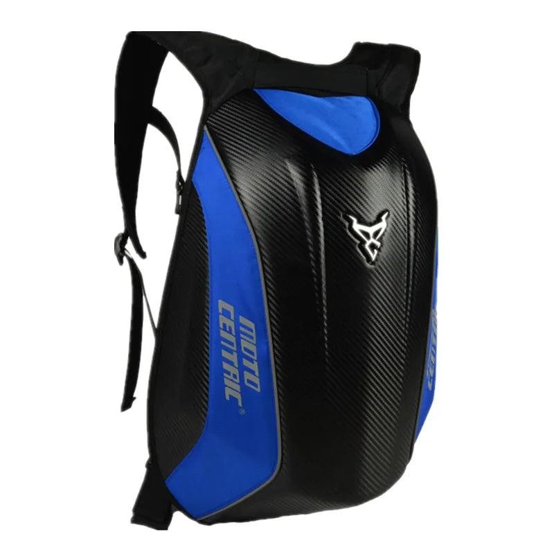 Motocentric hard shell Motorcycle Backpack - Color Name: Black