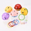 Sourcing Map 10Pcs Metal Split Keychain Rings, Round Flat Key
