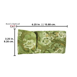 Floral Eyeglass Case Top Closure, Slip In Eyeglass Case Soft Fits Medium To Large Glasses For Women