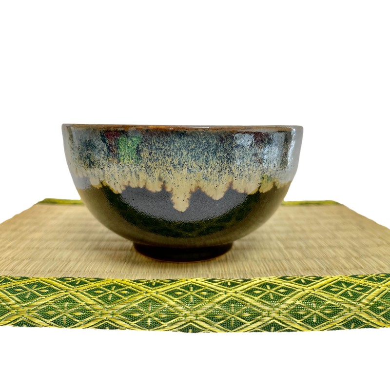 Japanese Ceramic Matcha bowl 5.2 Inches Diameter Tenmoku Mino Ware