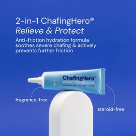 Dr Sosnowski's ChafingHero® Anti-Chafe Balm | Soothes Severe Chafing & Protects from Friction | Propolis, Camphor, Coconut Oil | Arms, Thighs, Bra | Athletes or Everyday | Fragrance-Free, 1 oz