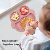 IDVVSSX Silicone Baby Plate with Suction, Owl Shape Suction Plate