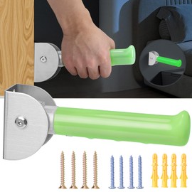 Flip Up Grab Bar, Luminous Assist Handle for Wall/Doorway/Stairs, Bathroom Grab Bars for Seniors, Elderly, Disabled, Handicap(Night Light)