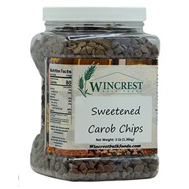 Carob Chips - Sugar Sweetened - 3 Lb Tub (3 Lb Tub)