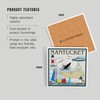 Nantucket, MA Nautical Chart (Absorbent Ceramic Coaster, Single, Cork Back,