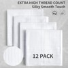 HHHAZ 12 Pack Bulk Handkerchiefs for men, 100% Soft Cotton
