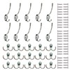 QUOZUO Pack of 15 Double Wall Hooks Wall Coat Hooks