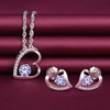 Yumilok Jewellery Set Women's 925 Sterling Silver Necklace & Earrings
