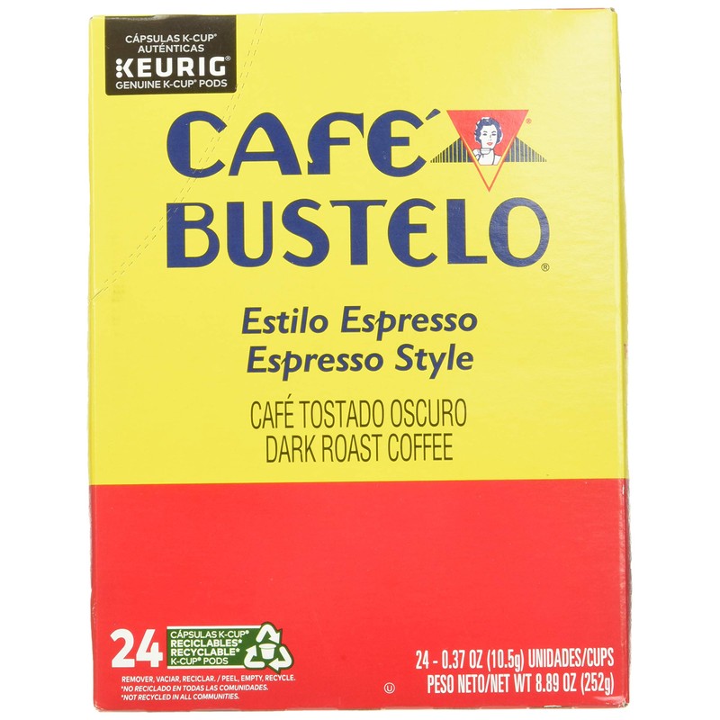 Cafe Bustelo K-cup Packs, Espresso Style, 24 Count
