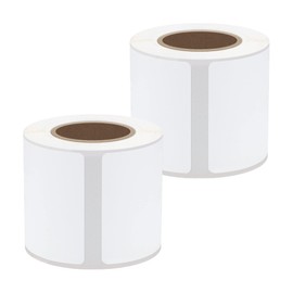 Hycodest Thermoetiketten 40x80 mm, 2 Rollen á 100 Etiketten mit Aufkleber für Etikettendrucker