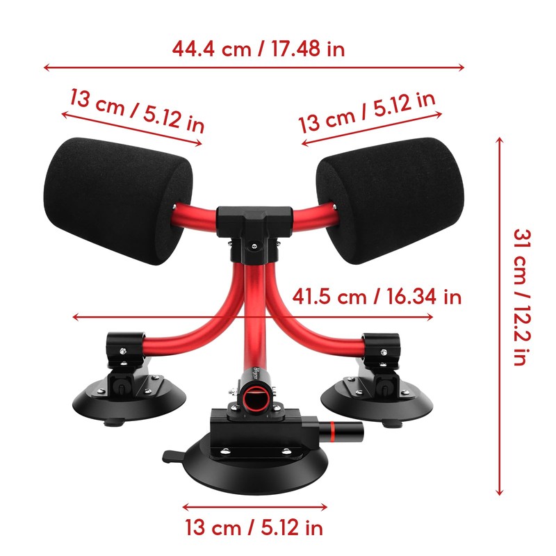Kayak Load Assist Mount, 3 Suction Cups Kayak Roller Loader,
