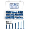 200PCS Concrete Screws, 3/16" 1/4" Masonry Screws with Drill Bit