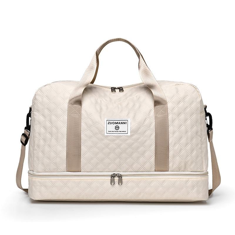 Lightweight Large Capacity Duffle Bag, Stylish Argyle Design, Perfect Carry