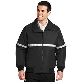 Port Authority Challenger Jacket with Reflective Taping. J754R True Black/True Black/Reflective 5XL