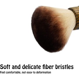 Youteer Hair Cutting Neck Duster Brush with wood handle, Large Barber Soft Barber Hairbrush Professional Hair Sweep Brushes.