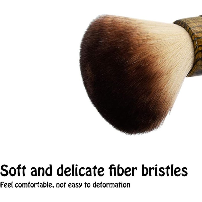 Youteer Hair Cutting Neck Duster Brush with wood handle, Large