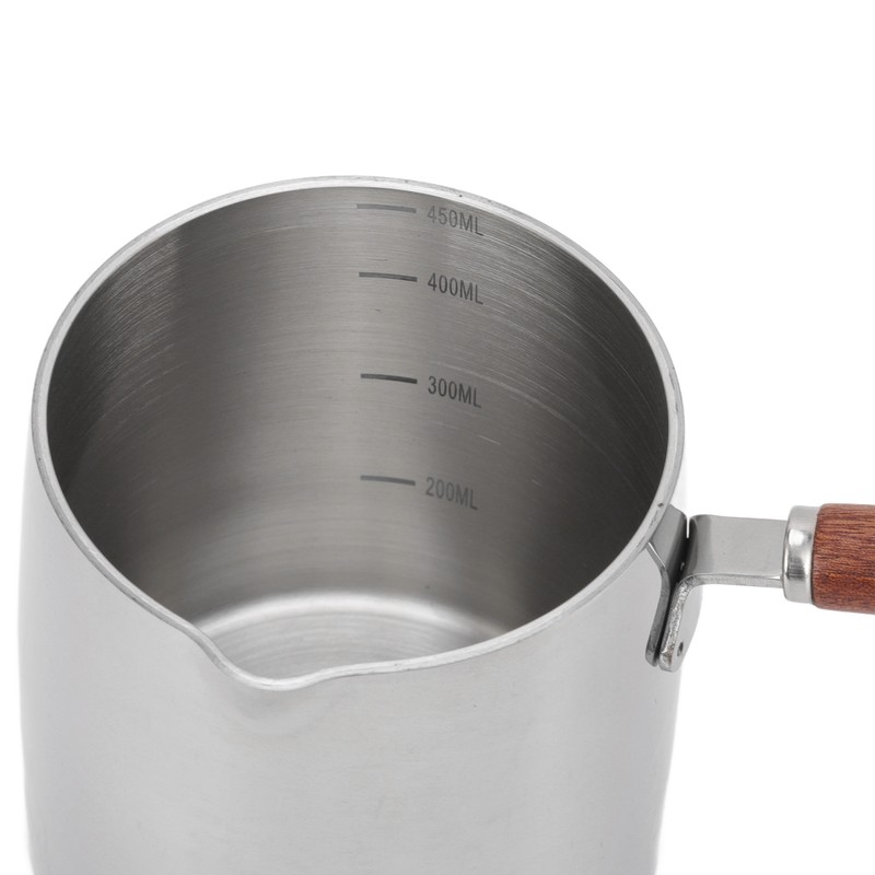 450ML Stainless Steel Butter Warmer Mini Butter Coffee Milk Pot
