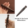 Wozoohyi Ebony Wood Leather Edge Burnisher Tool,Professional Round Leather Edge