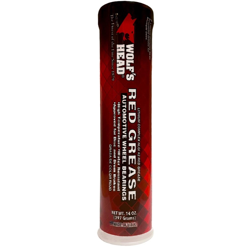 Wolf's Head Red Grease NLGI #2 (836-88301-91) 14 Oz Tube,