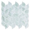 Tilingview 10 Pcs Green Leaf Shape Peel and Stick for