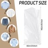 JIUBULUJIU 40 Pack Plastic Clothes Covers, 60 x 140cm Dry