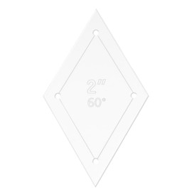 sourcing map Diamond Quilting Template, 2 Inch Acrylic Template for Quilting with Reserved Seam Margin, Clear Templates for DIY Quilting Sewing Crafts