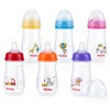 Nuby Wide Neck Bottle with Anti-Colic Air System, Colors/Prints May