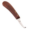 Steel Hoof Knife with Wooden Handle Pointed Cattle Livestock Hand