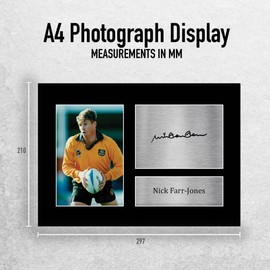 HWC Trading Nick Farr-Jones Australia Gifts Printed Signed Autograph Picture for Rugby Union Fans - A4