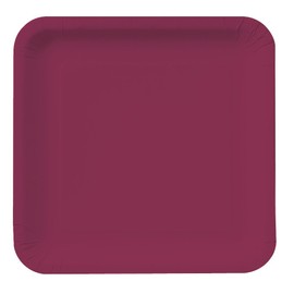 Creative Converting Placas, Burgundy, 22.8 cm, 1