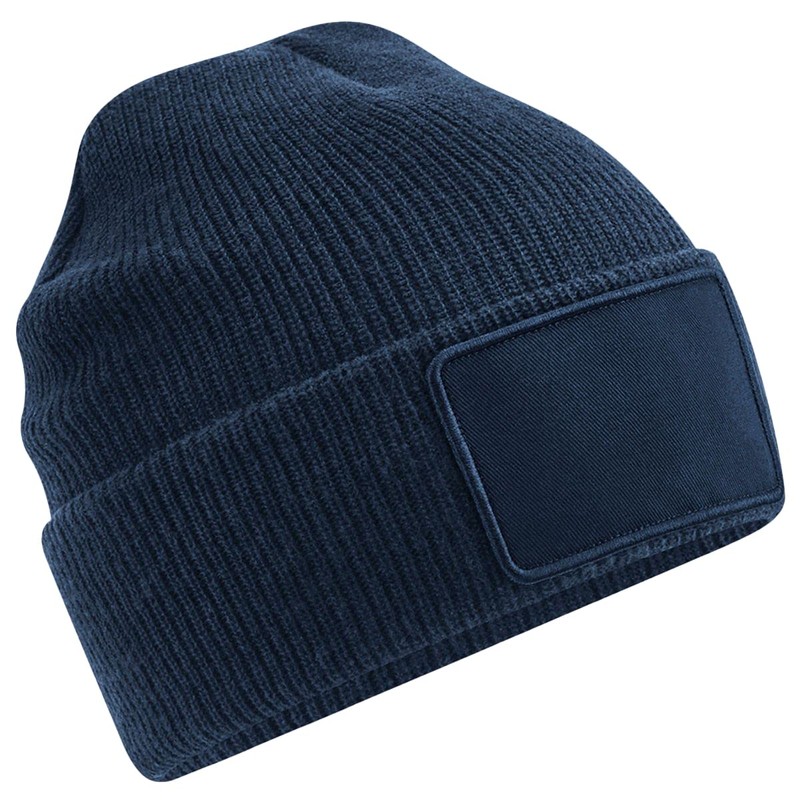Beechfield - Removable Patch Thinsulate™ Cuffed Beanie - Soft-Touch Acrylic