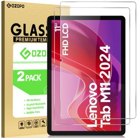 GOZOPO GOZOPO Screen Protector for Lenovo Tab M11 (2024) 11 inch/Tab K11 LTE (2024), Full HD Tempered Glass Film, 9H Hardness [2 Pack]