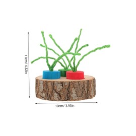 COLLBATH Wooden Chewing Toys for Hamsters Rabbit Pet Toys Small Animal Hideaway Exercise Easy to Clean